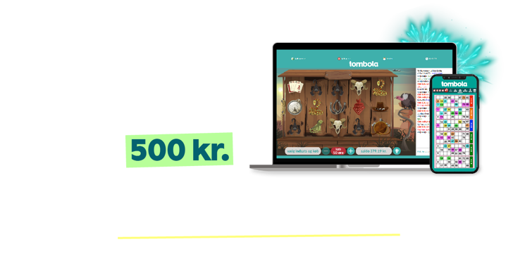 Desktop with wild west game and mobile with bingo90 and text with welcome offer 500 kr